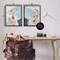 Stupell Industries Spotted Greyhound Dogs 2 pc Framed Floater Canvas Wall Art Set Design by Melissa Wang